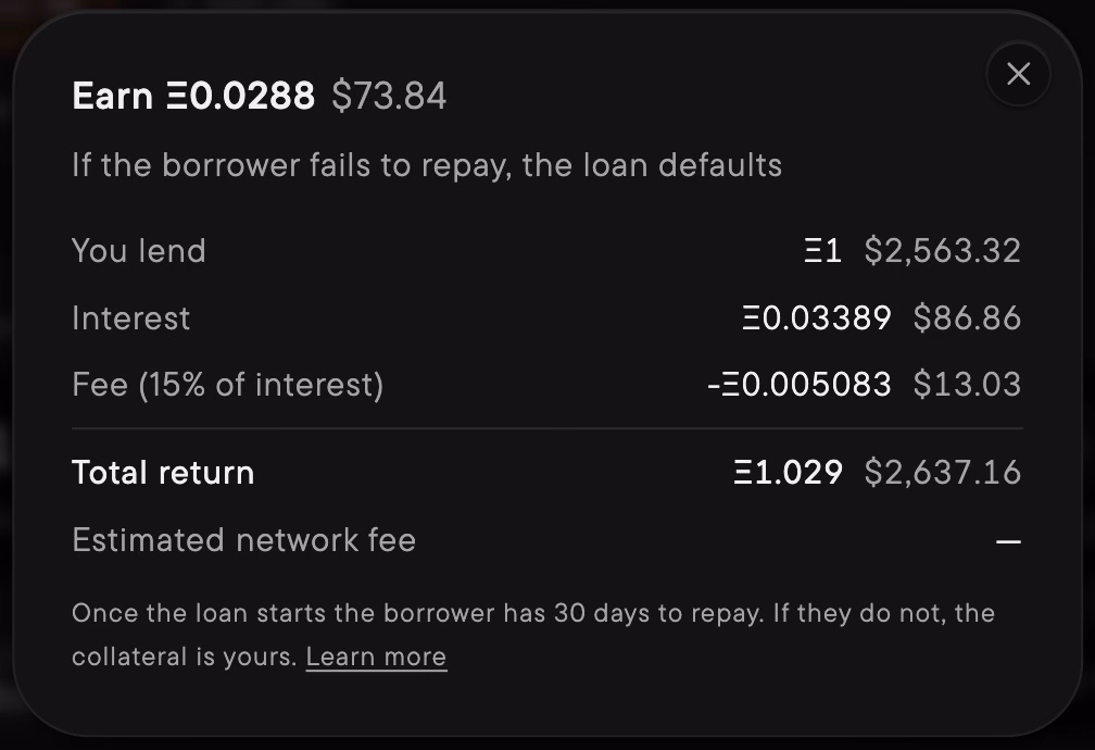 Review your interest, fees, and total return.