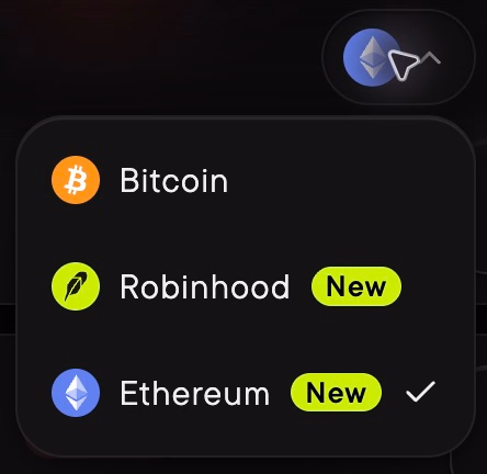 Select Ethereum.