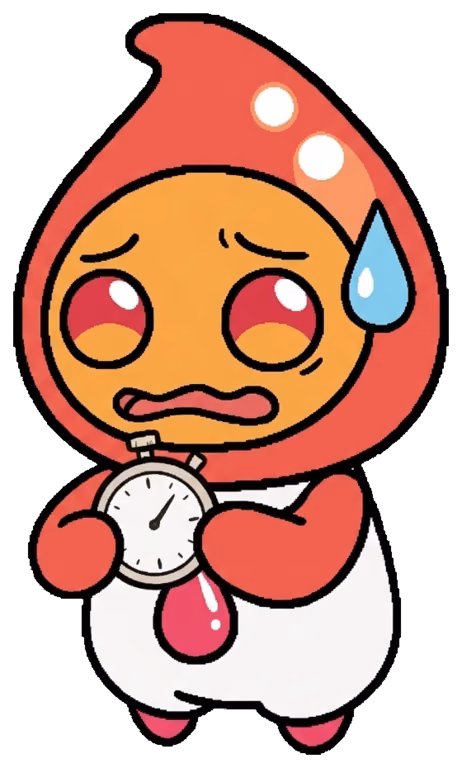 Quid sweating while staring at a stopwatch